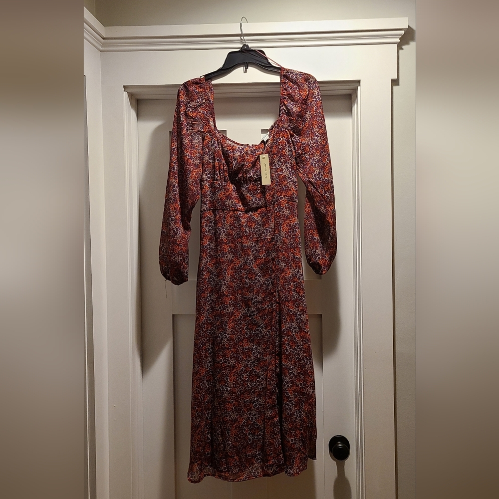 NWT Francesca's Cathline Ditsy Floral Midi Dress